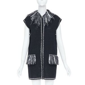 Chanel Runway Ribbon Tweed Vest Jacket